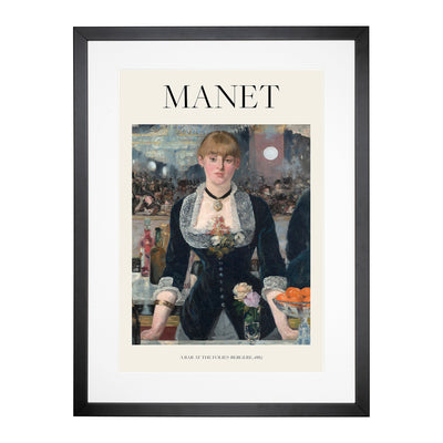 A Bar At The Folies Bergere Print By Edouard Manet Framed Print Main Image