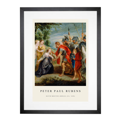 Abigai And David Print By Peter Paul Rubens Framed Print Main Image