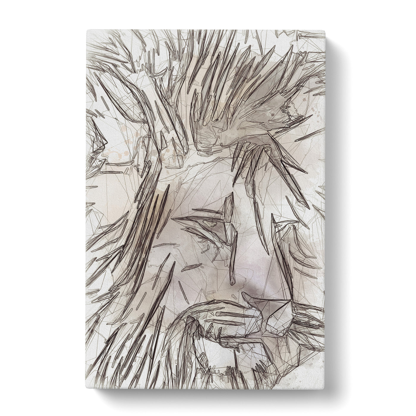 Abstract Lion Art Canvas Print Main Image