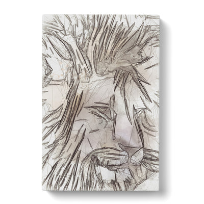 Abstract Lion Art Canvas Print Main Image