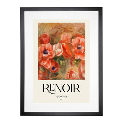 Anemones Print By Pierre-Auguste Renoir Framed Print Main Image