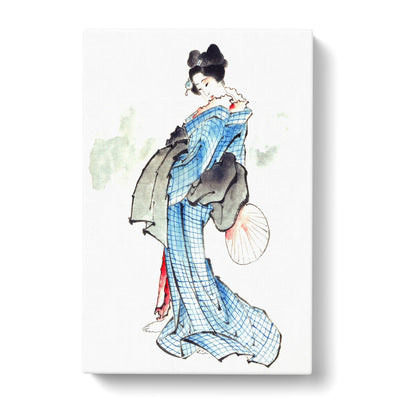 Beautiful Geisha By Katsushika Hokusai Canvas Print Main Image
