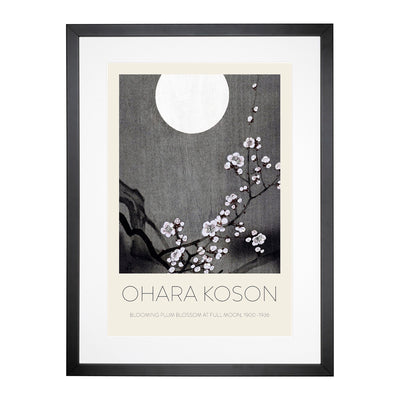 Blooming Plum Blossom Print By Ohara Koson Framed Print Main Image