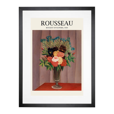 Bouquet Of Flowers Vol.1 Print By Henri Rousseau Framed Print Main Image