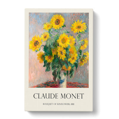 Bouquet Of Sunflowers Print By Claude Monet Canvas Print Main Image