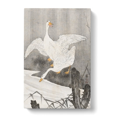 Geese At The River By Ohara Kosoncan Canvas Print Main Image