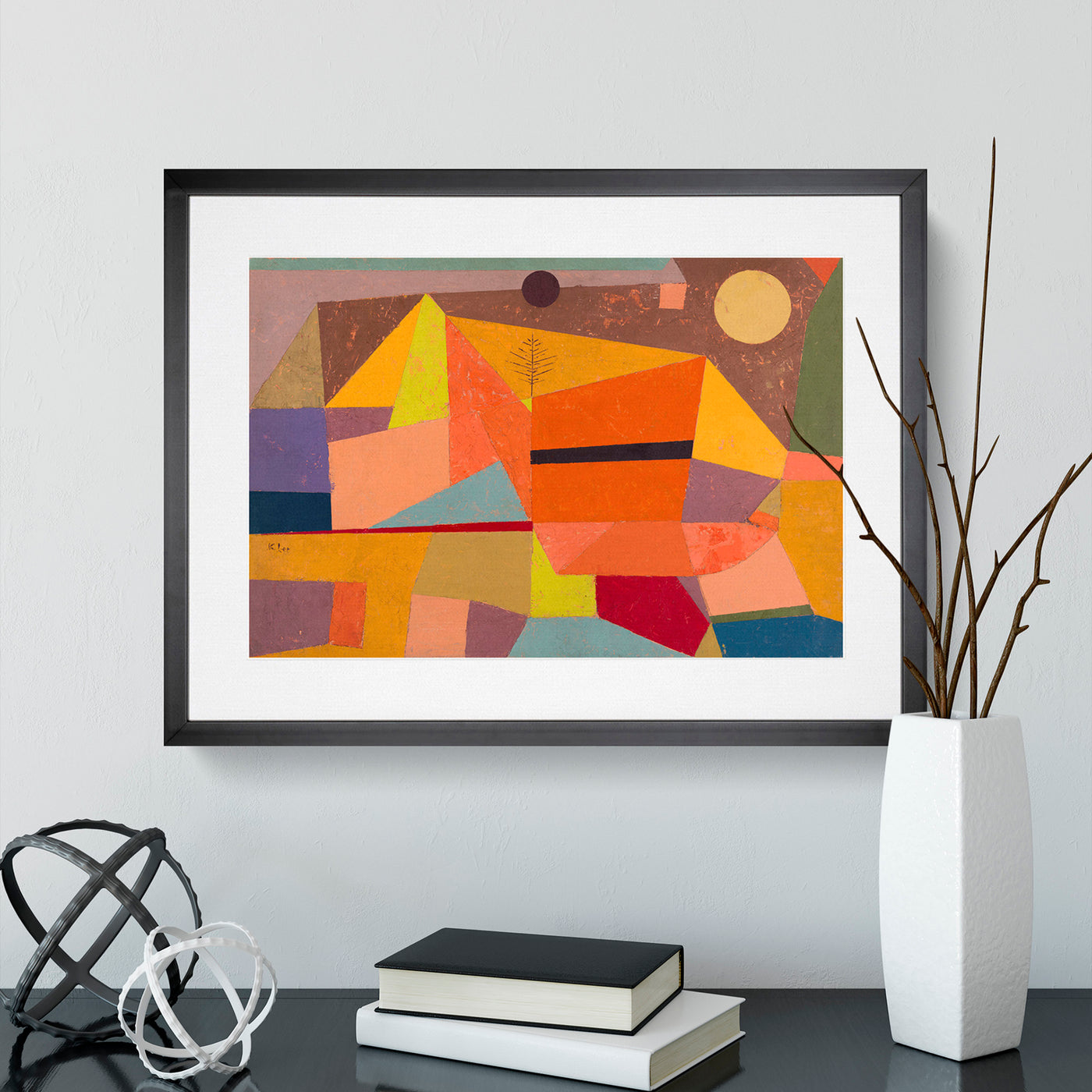 Joyful Mountain Landscape By Paul Klee