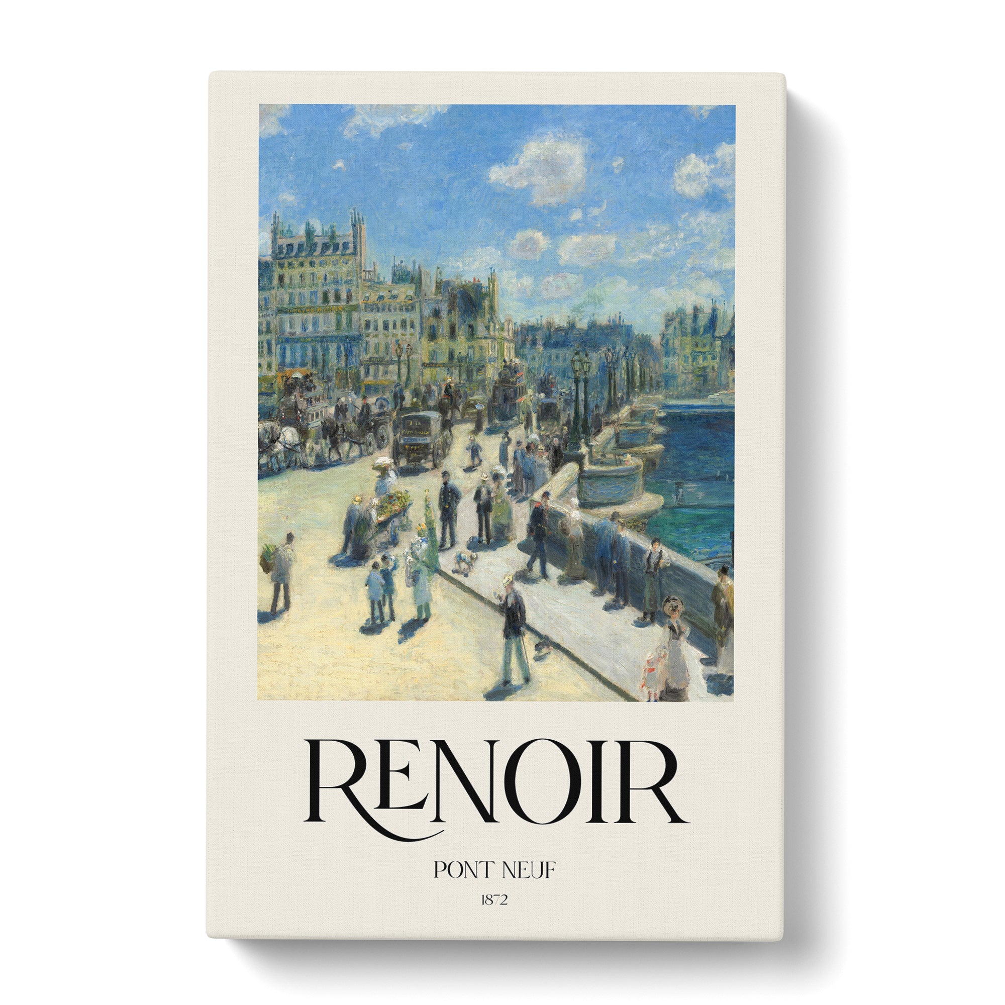 La Pastiche Pierre-Auguste Renoir 'Pont Neuf, 1872' Hand Painted Framed Oil  Reproduction on Canvas - Bed Bath & Beyond - 14049790