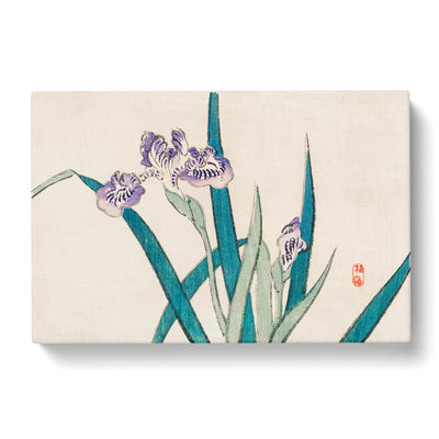 Purple Irises By Kono Bairei Canvas Print Main Image