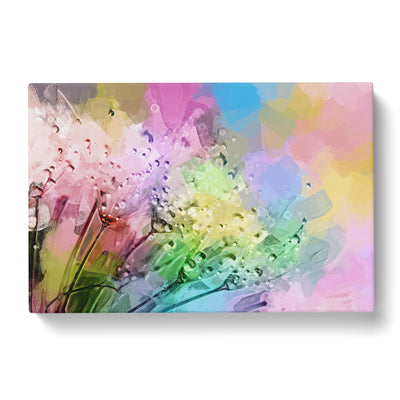 Rainbow Upon A Dandelion In Abstract Canvas Print Main Image