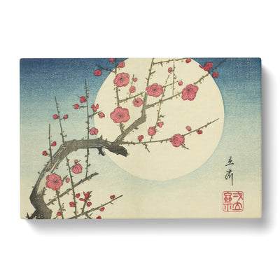 Red Plum Branch & Moon By Utagawa Hiroshige Canvas Print Main Image