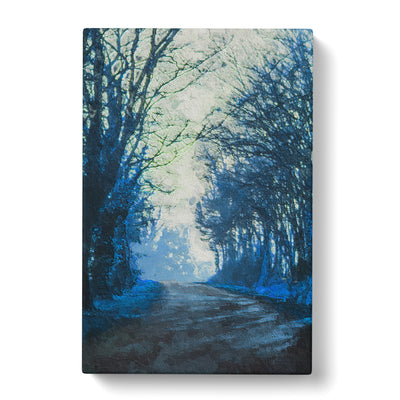 Road Through The Woods In Abstract Canvas Print Main Image