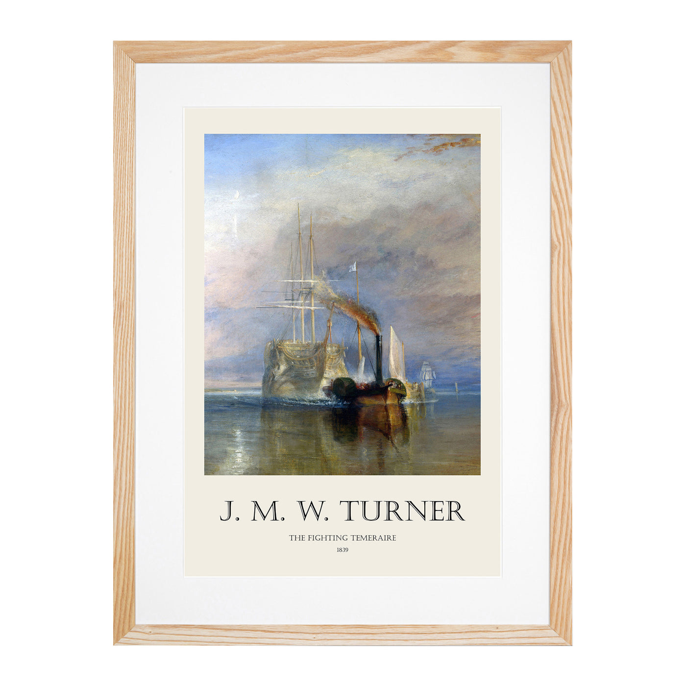The Fighting Temeraire Print By Joseph-Mallord William Turner