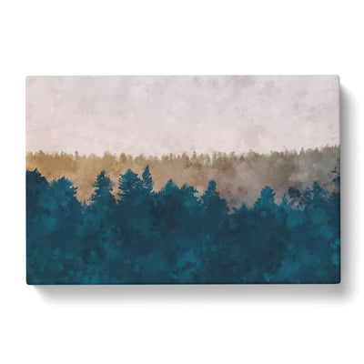 The Forest At Sunset Painting Canvas Print Main Image