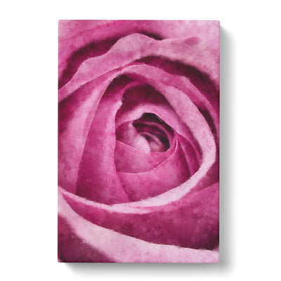 The Heart Of A Pink Rose Painting Canvas Print Main Image