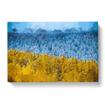 The Two Forests In Abstract Canvas Print Main Image