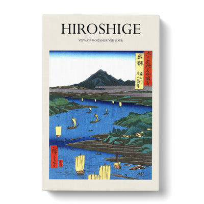 View Of Mogami River Print By Utagawa Hiroshige Canvas Print Main Image