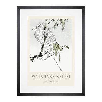 White Cockatoo Print By Watanabe Seitei Framed Print Main Image