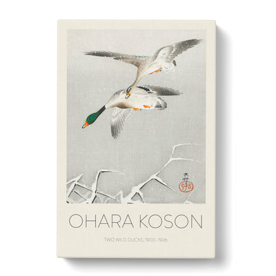 Wild Ducks In Flight Print By Ohara Koson Canvas Print Main Image