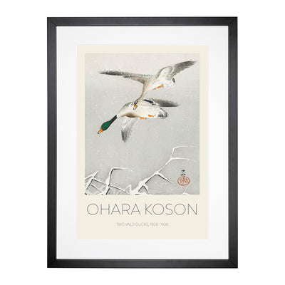 Wild Ducks In Flight Print By Ohara Koson Framed Print Main Image