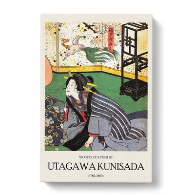 Woman In A Room Print By Utagawa Kunisada Canvas Print Main Image