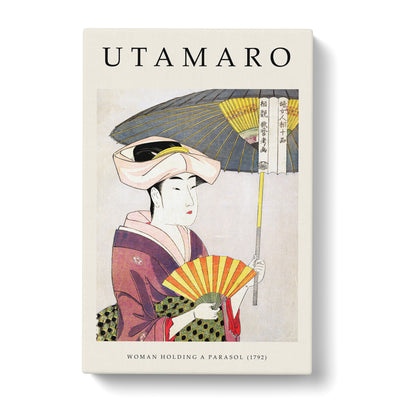 Woman With A Parasol Print By Kitagawa Utamaro Canvas Print Main Image