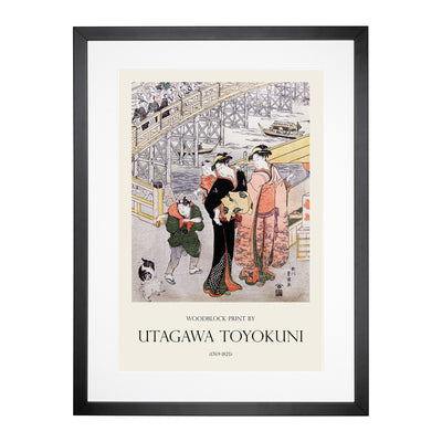 Women Print By Ryogoku Bridge Print By Utagawa Toyokuni Framed Print Main Image