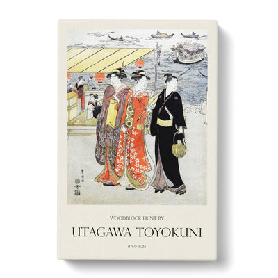 Women On A Promenade Print By Utagawa Toyokuni Canvas Print Main Image