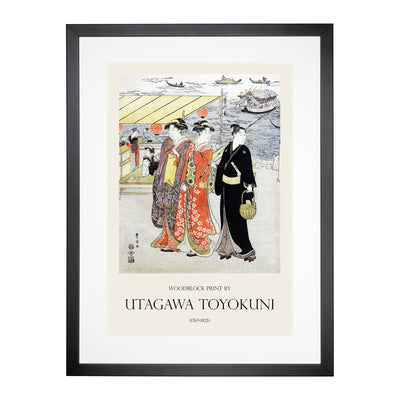 Women On A Promenade Print By Utagawa Toyokuni Framed Print Main Image