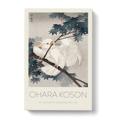 Yellow Crested Cockatoo In A Tree Print By Ohara Koson Canvas Print Main Image