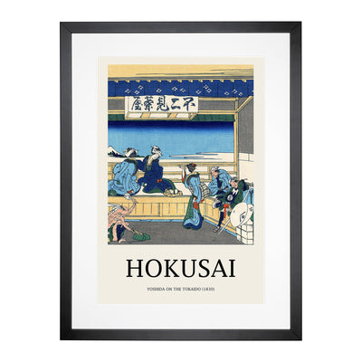 Yoshida At Tokaido Print By Katsushika Hokusai Framed Print Main Image