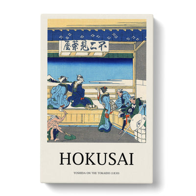 Yoshida At Tokaido Print By Katsushika Hokusai Canvas Print Main Image