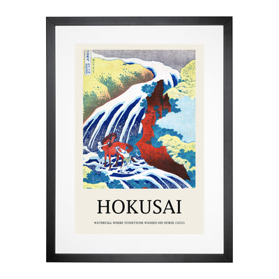 Yoshitsune Falls Print By Katsushika Hokusai Framed Print Main Image
