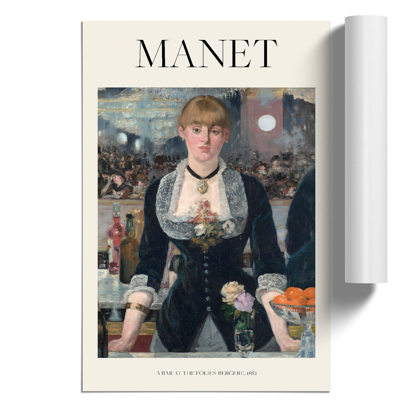 A Bar At The Folies Bergere Print By Edouard Manet
