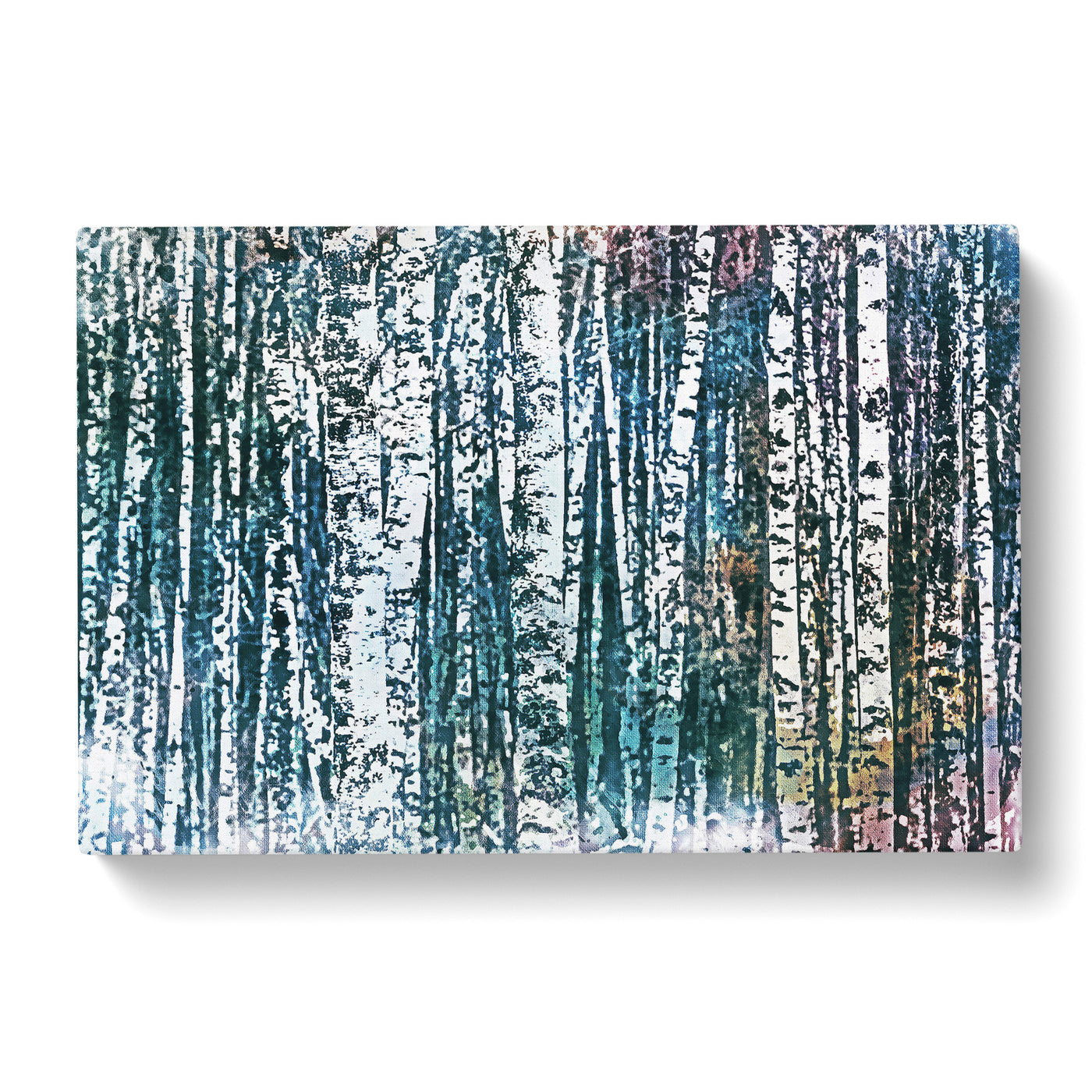 A Birch Treeforest In Abstract Canvas Print Main Image