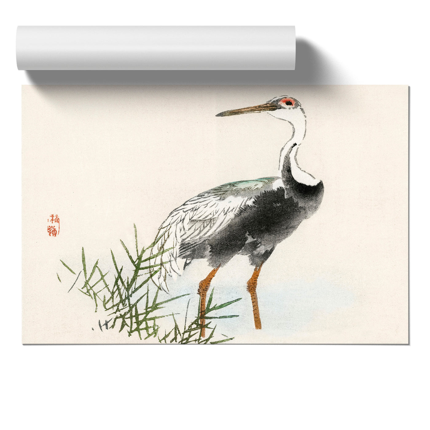 A Crane By Kono Bairei