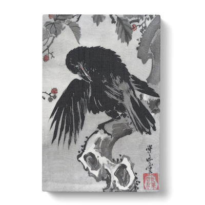 A Crow On A Branch By Kawanabe Kyosaican Canvas Print Main Image