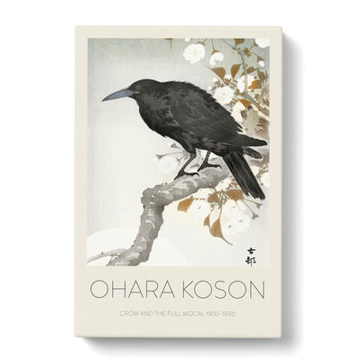 A Crow On The Blossom Tree Print By Ohara Koson Canvas Print Main Image