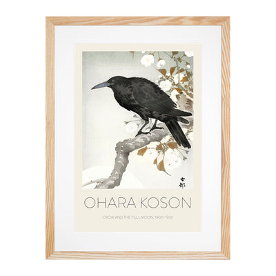 A Crow On The Blossom Tree Print By Ohara Koson