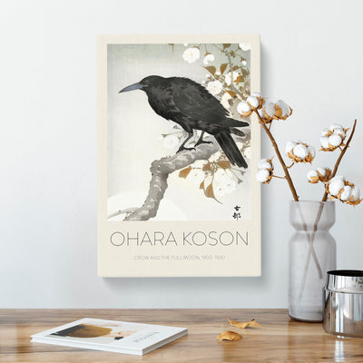 A Crow On The Blossom Tree Print By Ohara Koson