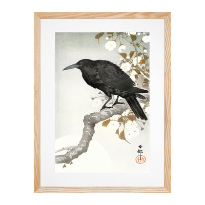 A Crow On The Blossom Tree By Ohara Koson
