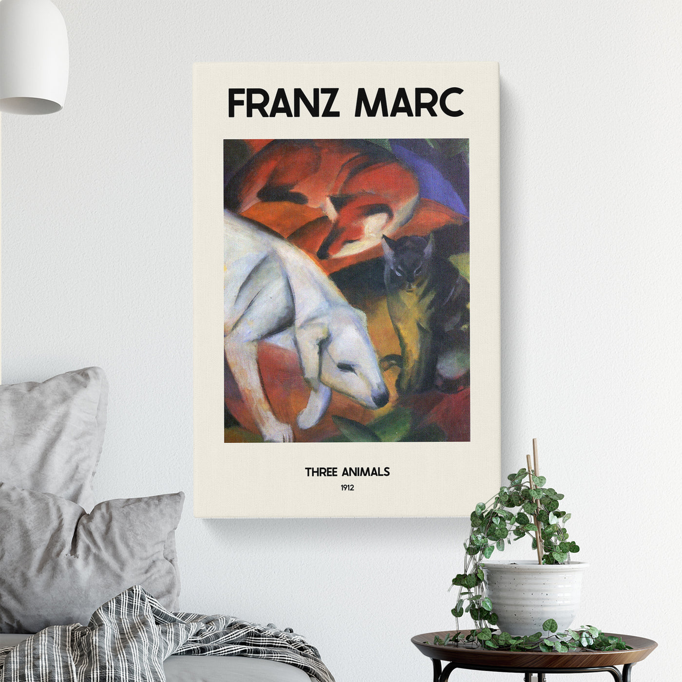 A Dog Cat And Fox Print By Franz Marc