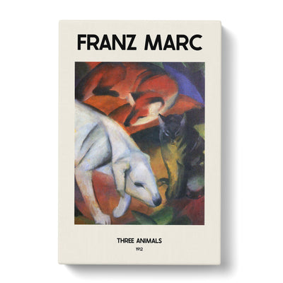 A Dog Cat And Fox Print By Franz Marc Canvas Print Main Image