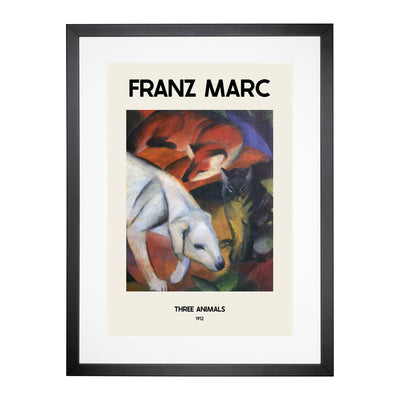 A Dog Cat And Fox Print By Franz Marc Framed Print Main Image