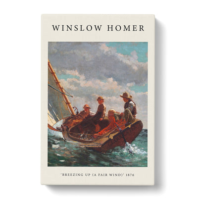 A Fair Wind Print By Winslow Homer Canvas Print Main Image