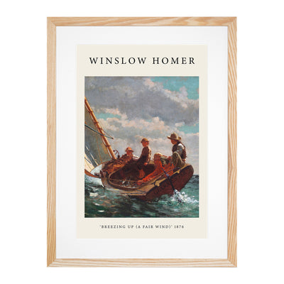 A Fair Wind Print By Winslow Homer