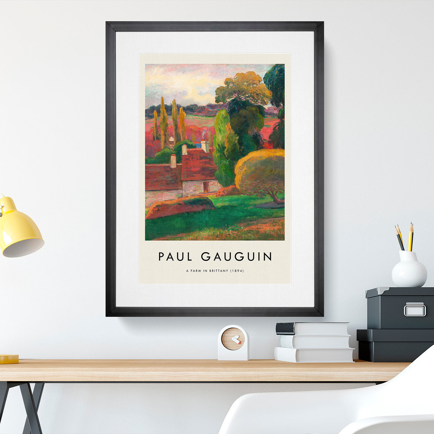 A Farm In Brittany Print By Paul Gauguin