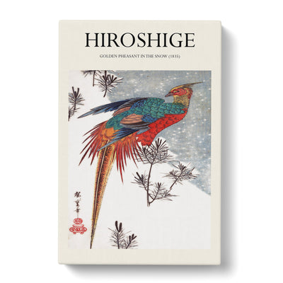 A Golden Pheasant Print By Utagawa Hiroshige Canvas Print Main Image