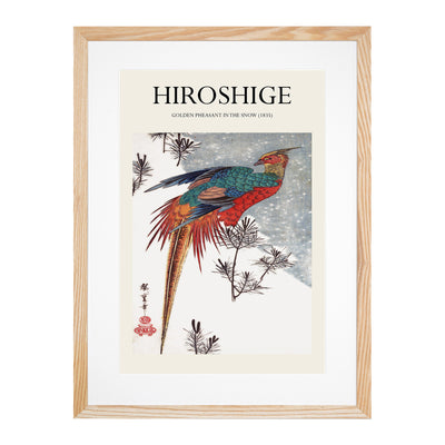 A Golden Pheasant Print By Utagawa Hiroshige