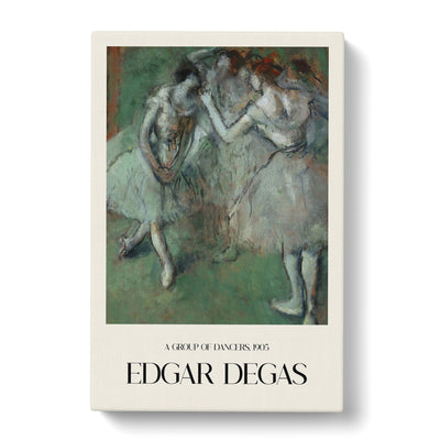 A Group Of Ballet Ballerina Dancers Print By Edgar Degas Canvas Print Main Image